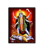 Maa Kali Laminated Photo  - 5x7 Inches, Divine Blessings for Home & Office and Temple Decoration