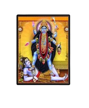 Maa Kali Laminated Photo  - 5x7 Inches, Divine Blessings for Home & Office and Temple Decoration