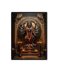 Maa Kali Laminated Photo  - 5x7 Inches, Divine Blessings for Home & Office and Temple Decoration