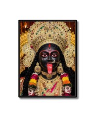 Maa Kali Laminated Photo  - 5x7 Inches, Divine Blessings for Home & Office and Temple Decoration
