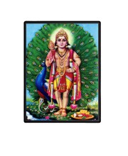 Kartikeya Laminated Photo  - 5x7 Inches, Divine Blessings for Home & Office and Temple Decoration