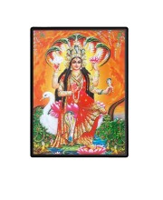 Maa Manasa Laminated Photo  - 5x7 Inches, Divine Blessings for Home & Office and Temple Decoration