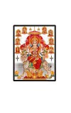 Navaa Maa Durga Laminated Photo  - 5x7 Inches, Divine Blessings for Home & Office and Temple Decoration