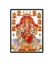 Navaa Maa Durga Laminated Photo  - 5x7 Inches, Divine Blessings for Home & Office and Temple Decoration