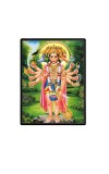 Panchamukhi Sri Hanuman Laminated Photo  - 5x7 Inches, Divine Blessings for Home & Office and Temple Decoration