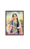 Sri Radha Laminated Photo  - 5x7 Inches, Divine Blessings for Home & Office and Temple Decoration