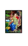 Sri Radha  Laminated Photo  - 5x7 Inches, Divine Blessings for Home & Office and Temple Decoration