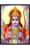 Sri Ram Laminated Photo  - 5x7 Inches, Divine Blessings for Home & Office and Temple Decoration