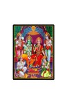 Sri Ram Darbar Laminated Photo  - 5x7 Inches, Divine Blessings for Home & Office and Temple Decoration