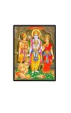 Sri Ram Darbar Laminated Photo  - 5x7 Inches, Divine Blessings for Home & Office and Temple Decoration
