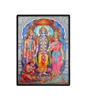 Sri Ram Darbar Laminated Photo  - 5x7 Inches, Divine Blessings for Home & Office and Temple Decoration