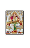 Maa Saraswati Laminated Photo  - 5x7 Inches, Divine Blessings for Home & Office and Temple Decoration