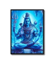 Shiva Laminated Photo  - 5x7 Inches, Divine Blessings for Home & Office and Temple Decoration