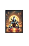 Shiva Laminated Photo  - 5x7 Inches, Divine Blessings for Home & Office and Temple Decoration