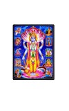 Vishnu  Dashavathar Laminated Photo  - 5x7 Inches, Divine Blessings for Home & Office and Temple Decoration