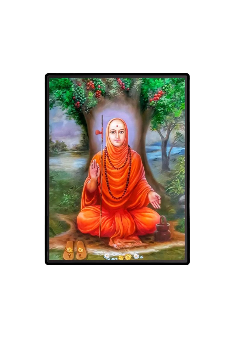 Gurudev Datta Laminated Photo  - 5x7 Inches, Divine Blessings for Home & Office and Temple Decoration
