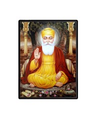 Guru Nanak Dev Ji  Laminated Photo  - 5x7 Inches, Divine Blessings for Home & Office and Temple Decoration