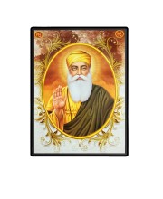 Guru Nanak Dev Ji  Laminated Photo  - 5x7 Inches, Divine Blessings for Home & Office and Temple Decoration