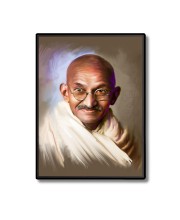 Mahatma Gandhi  Laminated Photo  - 5x7 Inches, Divine Blessings for Home & Office and Temple Decoration