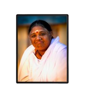 Mata Amritanandamayi (Amma) Laminated Photo  - 5x7 Inches, Divine Blessings for Home & Office and Temple Decoration