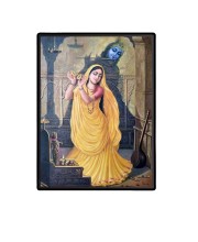 Meeraa bai Laminated Photo  - 5x7 Inches, Divine Blessings for Home & Office and Temple Decoration