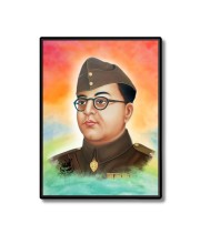 Netaji Subhash Candra Bosee  Laminated Photo  - 5x7 Inches, Divine Blessings for Home & Office and Temple Decoration