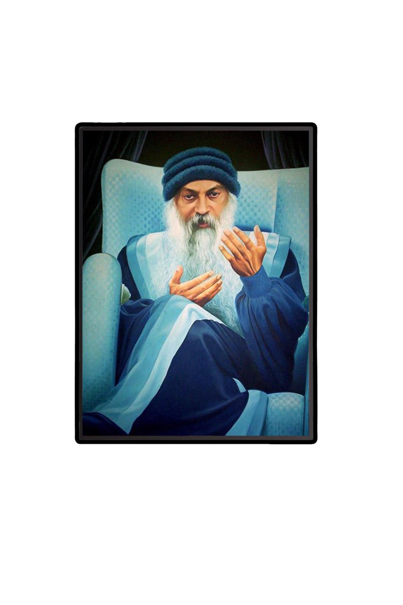 Osho  Laminated Photo  - 5x7 Inches, Divine Blessings for Home & Office and Temple Decoration