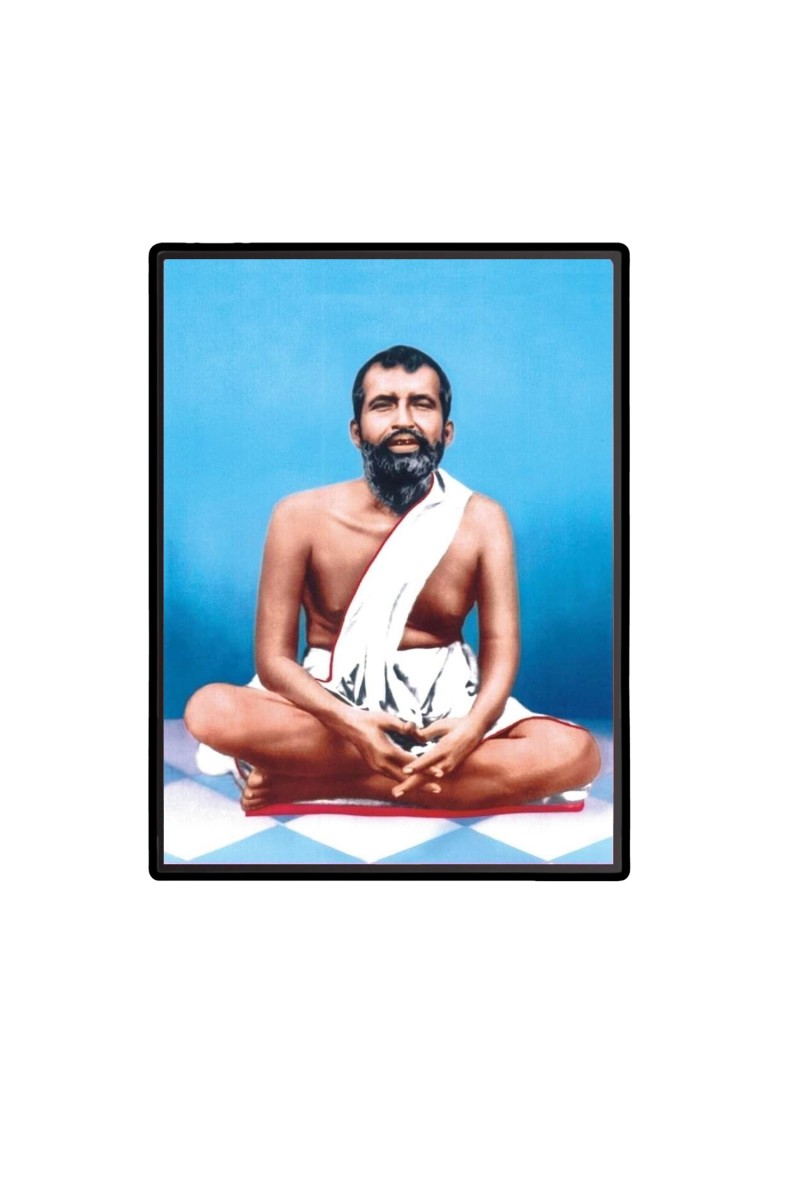 Sri Ramakrishna Paramahansa Laminated Photo  - 5x7 Inches, Divine Blessings for Home & Office and Temple Decoration