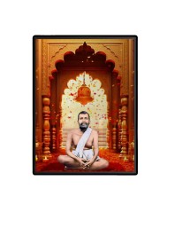 Sri Ramakrishna Paramahansa Laminated Photo  - 5x7 Inches, Divine Blessings for Home & Office and Temple Decoration