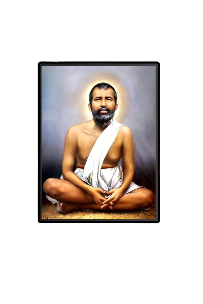 Sri Ramakrishna Paramahansa Laminated Photo  - 5x7 Inches, Divine Blessings for Home & Office and Temple Decoration