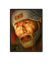 Sai Baba  Laminated Photo  - 5x7 Inches, Divine Blessings for Home & Office and Temple Decoration