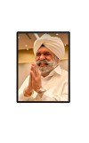 Sant Rajinder Singh Ji Maharaj Laminated Photo  - 5x7 Inches, Divine Blessings for Home & Office and Temple Decoration