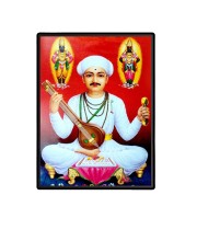 Sant Tukaram  Laminated Photo  - 5x7 Inches, Divine Blessings for Home & Office and Temple Decoration