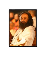 Ravi Shankar Laminated Photo  - 5x7 Inches, Divine Blessings for Home & Office and Temple Decoration