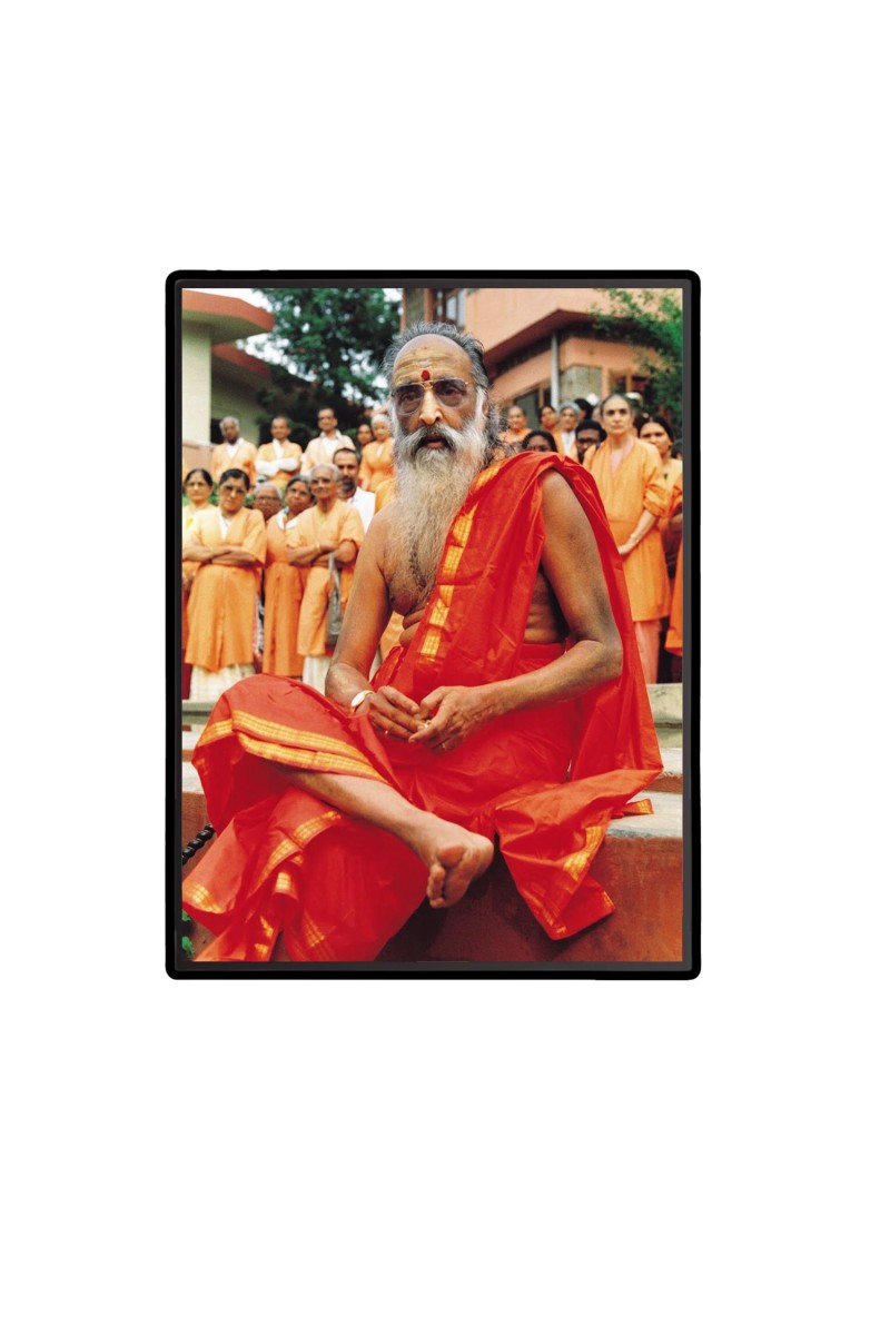 Swami Chinmayananda  Laminated Photo  - 5x7 Inches, Divine Blessings for Home & Office and Temple Decoration