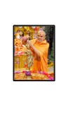 Swami Narayan Laminated Photo  - 5x7 Inches, Divine Blessings for Home & Office and Temple Decoration