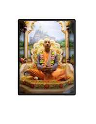 Swami Prabhupada Laminated Photo  - 5x7 Inches, Divine Blessings for Home & Office and Temple Decoration
