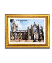 Arthunkal Basilica Church Church Photo Frame, 10x14 Inches Beautiful Elegant Framed Wall Art of Iconic Cathedral