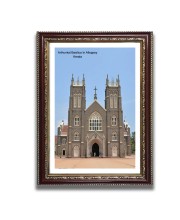 Arthunkal Basilica Church Church Photo Frame, 10x14 Inches Beautiful Elegant Framed Wall Art of Iconic Cathedral