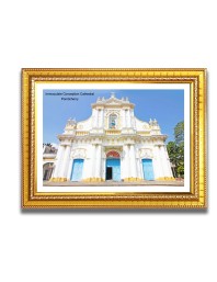 Immaculate Conception Cathedral  Church Church Photo Frame, 10x14 Inches Beautiful Elegant Framed Wall Art of Iconic Cathedral