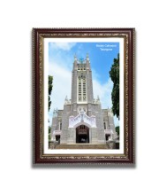 Medak Cathedral  Church Church Photo Frame, 10x14 Inches Beautiful Elegant Framed Wall Art of Iconic Cathedral