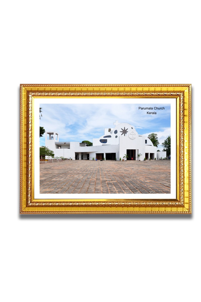 Parumala Church Church Church Photo Frame, 10x14 Inches Beautiful Elegant Framed Wall Art of Iconic Cathedral