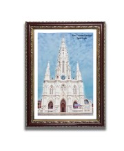 San Thomas Basilica  Church Church Photo Frame, 10x14 Inches Beautiful Elegant Framed Wall Art of Iconic Cathedral