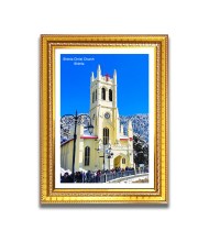 Shimla Christ Church Church Church Photo Frame, 10x14 Inches Beautiful Elegant Framed Wall Art of Iconic Cathedral