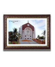 St. Thomas Cathedral Church Church Photo Frame, 10x14 Inches Beautiful Elegant Framed Wall Art of Iconic Cathedral