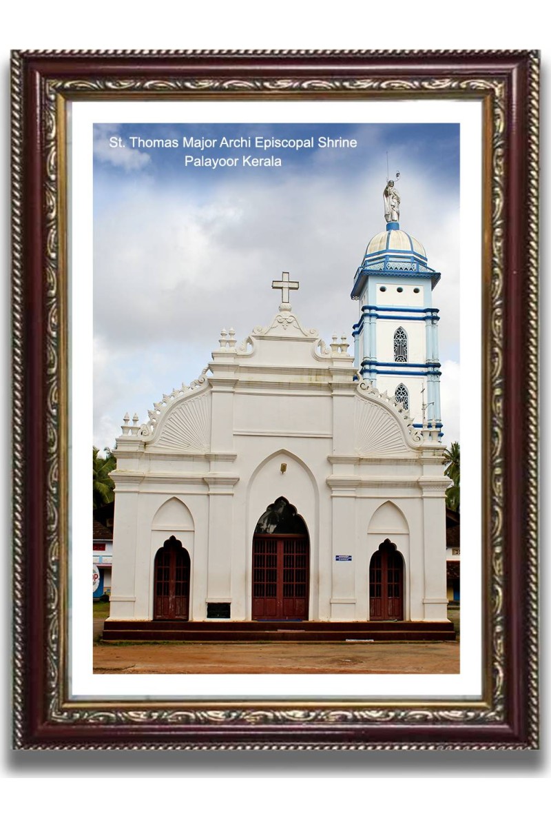 St. Thomas Major Archi Episcopal Shrine Church Church Photo Frame, 10x14 Inches Beautiful Elegant Framed Wall Art of Iconic Cathedral