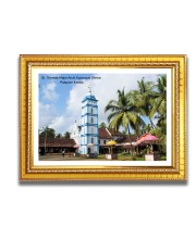 St. Thomas Major Archi Episcopal Shrine Church Church Photo Frame, 10x14 Inches Beautiful Elegant Framed Wall Art of Iconic Cathedral