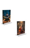 Car Desk/Table Top Sri Hanuman & Lord Shiva Lingam Acrylic T-Style Photo Stand - 2.5x3.5 Inches, Compact and Stylish Spiritual Display, easily change 2 photos ( Pack of 1 ) Car Desk/Table Top Sri Hanuman & Lord Shiva Lingam Acrylic T-Style Photo Stand - 2.5x3.5 Inches, Compact and Stylish Spiritual Display, easily change 2 photos ( Pack of 1 )