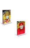 Car Desk/Table Top Sai Baba Acrylic T-Style Photo Stand - 2.5x3.5 Inches, Compact and Stylish Spiritual Display, easily change 2 photos ( Pack of 1 ) Car Desk/Table Top Sai Baba Acrylic T-Style Photo Stand - 2.5x3.5 Inches, Compact and Stylish Spiritual Display, easily change 2 photos ( Pack of 1 )