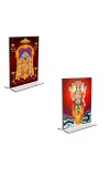Car Desk/Table Top Lord Tirupati Balaji & Lord Vishnu Acrylic T-Style Photo Stand - 2.5x3.5 Inches, Compact and Stylish Spiritual Display, easily change 2 photos ( Pack of 1 ) Car Desk/Table Top Lord Tirupati Balaji & Lord Vishnu Acrylic T-Style Photo Stand - 2.5x3.5 Inches, Compact and Stylish Spiritual Display, easily change 2 photos ( Pack of 1 )